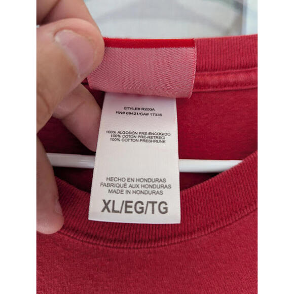 y2k Vintage Reebok Washington Redskins NFL Football red T-Shirt XL Commanders - Picture 6 of 6